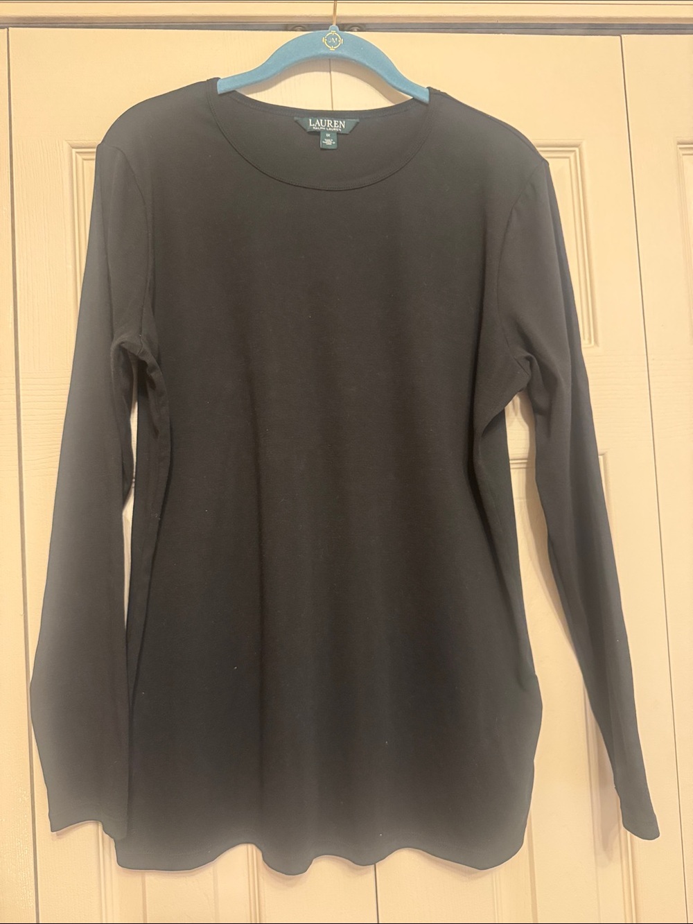 Lauren Ralph Lauren Black Long Sleeve Crewneck Tee